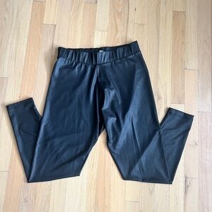 Topshop Faux Leather Leggings Size 8 Party Indie Sleaze Goth Biker Black